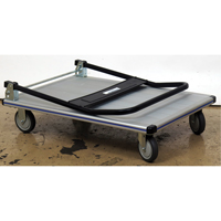 Chariot &agrave; plateforme avec poign&eacute;e pliante, Aluminium, 350 lb, 29" lo x 18-1/2" la, Hauteur 34-1/2" Nassau Supply