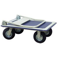 Chariot &agrave; plateforme avec poign&eacute;e pliante, Acier, 660 lb, 35" lo x 23" la, Hauteur 43,5" Nassau Supply