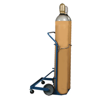 Professional Double Gas Cylinder Truck CC-2, Mold-on Rubber Wheels, 16-7/8" W x 7-1/4" L Base, 500 lbs. MO345 | Nassau Supply