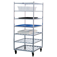 Shelf Cart, 7 Tiers, 28-1/2" W x 69" H x 32" D, 525 lbs. Capacity Nassau Supply