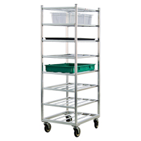 Shelf Cart, 8 Tiers, 20-7/8" W x 67" H x 27" D, 600 lbs. Capacity MO462 | Nassau Supply
