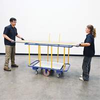 Horizontal Panel Cart, 63-7/16" x 28-1/2" x 40-15/16", 2000 lbs. Capacity Nassau Supply