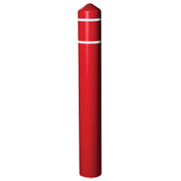 Enveloppe lisse pour butoir avec bandes r&eacute;fl&eacute;chissantes, 8" dia. x 56" l, Rouge Nassau Supply