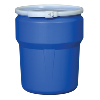 Nestable Polyethylene Drum, 10 US gal (8.33 imp. gal.), Open Top, Blue MO770 | Nassau Supply