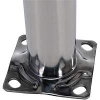 Butoir de s&eacute;curit&eacute;, Acier inoxydable, 36" h x 8" la, Argent Nassau Supply