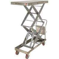 Manual Hydraulic Scissor Lift Table, 47-1/2" L x 24" W, Partial Stainless Steel, 1500 lbs. Capacity Nassau Supply