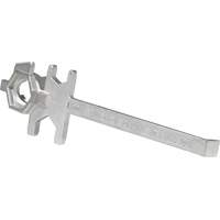 Drum Wrench, 3/4"/2" Opening, 9-1/2" Handle, Stainless Steel Nassau Supply
