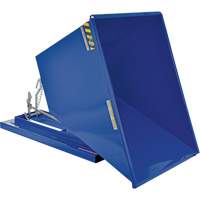 Self-Dumping Hopper, Steel, 1 cu.yd., Blue Nassau Supply