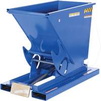 Self-Dumping Hopper, Steel, 1/3 cu.yd., Blue Nassau Supply