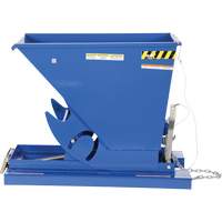 Self-Dumping Hopper, Steel, 1/3 cu.yd., Blue Nassau Supply