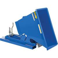 Self-Dumping Hopper, Steel, 1/3 cu.yd., Blue Nassau Supply