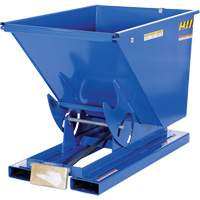 Self-Dumping Hopper, Steel, 1/2 cu.yd., Blue Nassau Supply