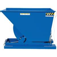 Self-Dumping Hopper, Steel, 3/4 cu.yd., Blue Nassau Supply