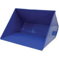 Self-Dumping Hopper, Steel, 3 cu.yd., Blue Nassau Supply
