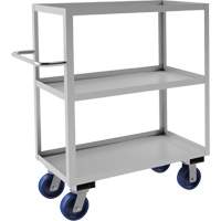 Industrial Grade Shelf Cart, 3 Tiers, 18-1/8" W x 47" H x 42" D, 1200 lbs. Capacity Nassau Supply