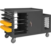 Mobile Wire Spool and Maintenance Cart, Steel, 5 Rod, 54-1/16" W x 35" H x 24" D, 1200 lbs. Capacity Nassau Supply