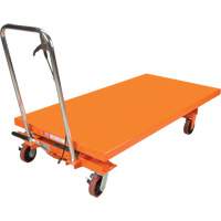 Table &eacute;l&eacute;vatrice &agrave; ciseaux hydraulique, 63" lo x 31-1/2" la, Acier, Capacit&eacute; 1100 lb Nassau Supply