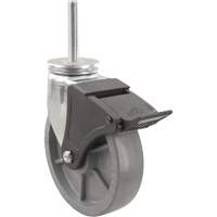 Roulette Emaxx Envirothane, Pivotant avec frein, Diam&egrave;tre 4" (101,6 mm), Capacit&eacute; 1000 lb (453,6 kg) Nassau Supply