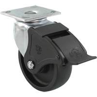Roulette Emaxx RollX, Pivotant avec frein, 5" (127 mm), Nylon, 1200 lb (544,3 kg) Nassau Supply