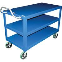 Ergo-Handle Cart, 4000 lbs. Capacity, Steel, 24-1/2" W x 41" H x 54-7/8" D, Lip Down Nassau Supply