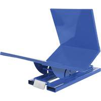 Open Sided Hopper, Steel, 1 cu.yd., Blue Nassau Supply