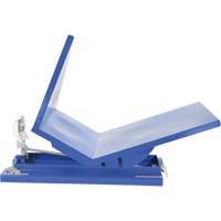 Open Sided Hopper, Steel, 1 cu.yd., Blue Nassau Supply