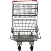 Chariot en treillis emboîtable, Acier, 28-3/4" x 37-1/16" x 59-5/8", Capacit&eacute; 275 lb Nassau Supply