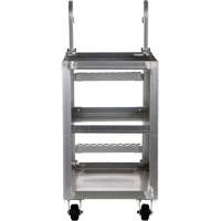Chariot de pr&eacute;l&egrave;vement de stock, Aluminium, 21-7/8" la x 40" p, 3 tablettes, Capacit&eacute; 660 lb Nassau Supply
