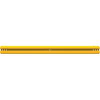 SlowStop<sup>®</sup> FlexRail Guard Rail, Polycarbonate, 157-1/2" L x 13-3/4" H, Yellow MP188 | Nassau Supply
