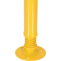 Borne de protection &agrave; ressort, Acier, 42" h x 2-1/8" la, Jaune Nassau Supply
