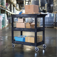 Tub Cart, 3 Tiers, 35-1/4" x 36-1/4" x 18", 300 lbs. Capacity Nassau Supply