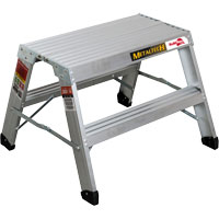 Poste de travail chevalet de sciage portatif, Cadre Aluminium, 12-1/4" p x 24" h Nassau Supply