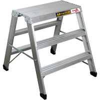 Poste de travail chevalet de sciage portatif, Cadre Aluminium, 12-1/4" p x 36" h Nassau Supply