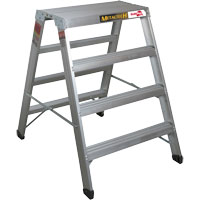 Poste de travail chevalet de sciage portatif, Cadre Aluminium, 12-1/4" p x 48" h Nassau Supply