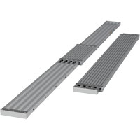 Telescoping Work Plank, 156" W x 12" D, 250 lbs. Capacity, Knocked Down Nassau Supply