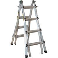 Telescoping Multi-Position Ladder, Aluminum, 300 lbs., CSA Grade 1A MP923 | Nassau Supply