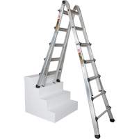 Telescoping Multi-Position Ladder, Aluminum, 300 lbs., CSA Grade 1A MP924 | Nassau Supply