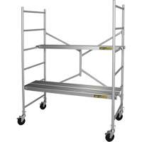Portable Alu Series Scaffold, Aluminum Frame, 29" D x 72" H Nassau Supply