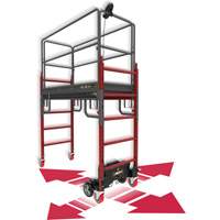 Complete Motorized Buildman 6' Baker Scaffold Kit, 31" D x 118-3/4" H Nassau Supply