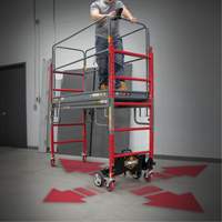 Complete Motorized Buildman 6' Baker Scaffold Kit, 31" D x 118-3/4" H Nassau Supply