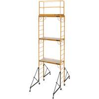 Complete 18' Drywall  Baker Scaffold Tower Set, 122" D x 236" H Nassau Supply