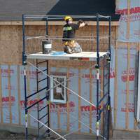 Complete Scaffold Tower with Casters, 69-1/2" D x 178" H Nassau Supply