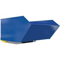 Heavy-Duty H-Style Bump & Dump Hopper, Steel, 1 cu.yd., Blue Nassau Supply