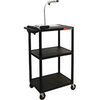 Electric Utility Cart, 3 Tiers, 24" x 42" x 18", 300 lbs. Capacity Nassau Supply