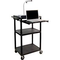 Electric Utility Cart, 3 Tiers, 24" x 42" x 18", 300 lbs. Capacity Nassau Supply