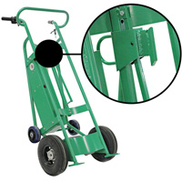 Powered Drum Hand Truck with Pneumatic Wheels Nassau Supply
