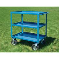 Outdoor Shelf Cart, 3 Tiers, 18" W x 39" H x 33" D, 1200 lbs. Capacity Nassau Supply