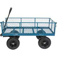 Wagon avec c&ocirc;t&eacute;s rabattables, 24" la x 48" la x Capacit&eacute; 800 lb Nassau Supply