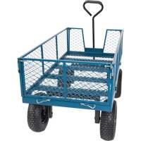 Wagon avec c&ocirc;t&eacute;s rabattables, 24" la x 48" la x Capacit&eacute; 800 lb Nassau Supply