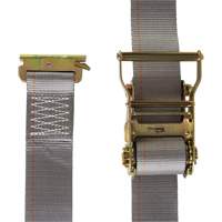 Logistic Strap, Ratchet, 2" W x 16' L, 1000 lbs. (454 kg) WLL Nassau Supply